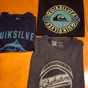 Men’s quicksilver extra soft t shirts.